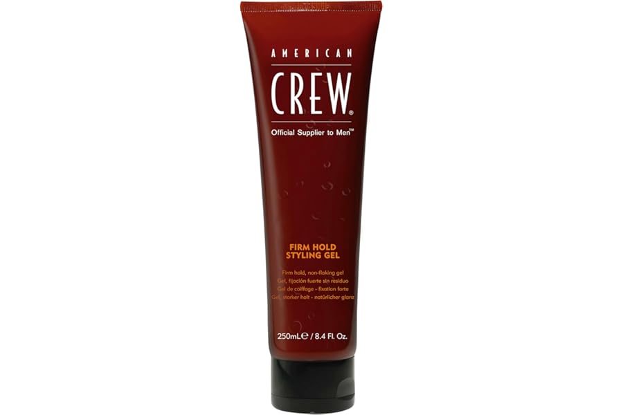 American Crew Men’s Hair Styling Gel, Firm Hold, Non-Flaking, Gift for Him, 8.4 fl oz