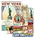 Cavallini Mini Notebooks New York 4 x 5, 3 Mini Notebooks