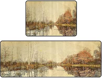 Cocina mate acuarela paisaje pinturas con impresiones artísticas