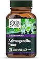 Gaia Herbs, Ashwagandha Root Vegan Liquid Phyto Capsules - Stress Relief, Immune Support Supplement, Balanced Energy Levels and Mood ,  60-Count (Pack of 1)