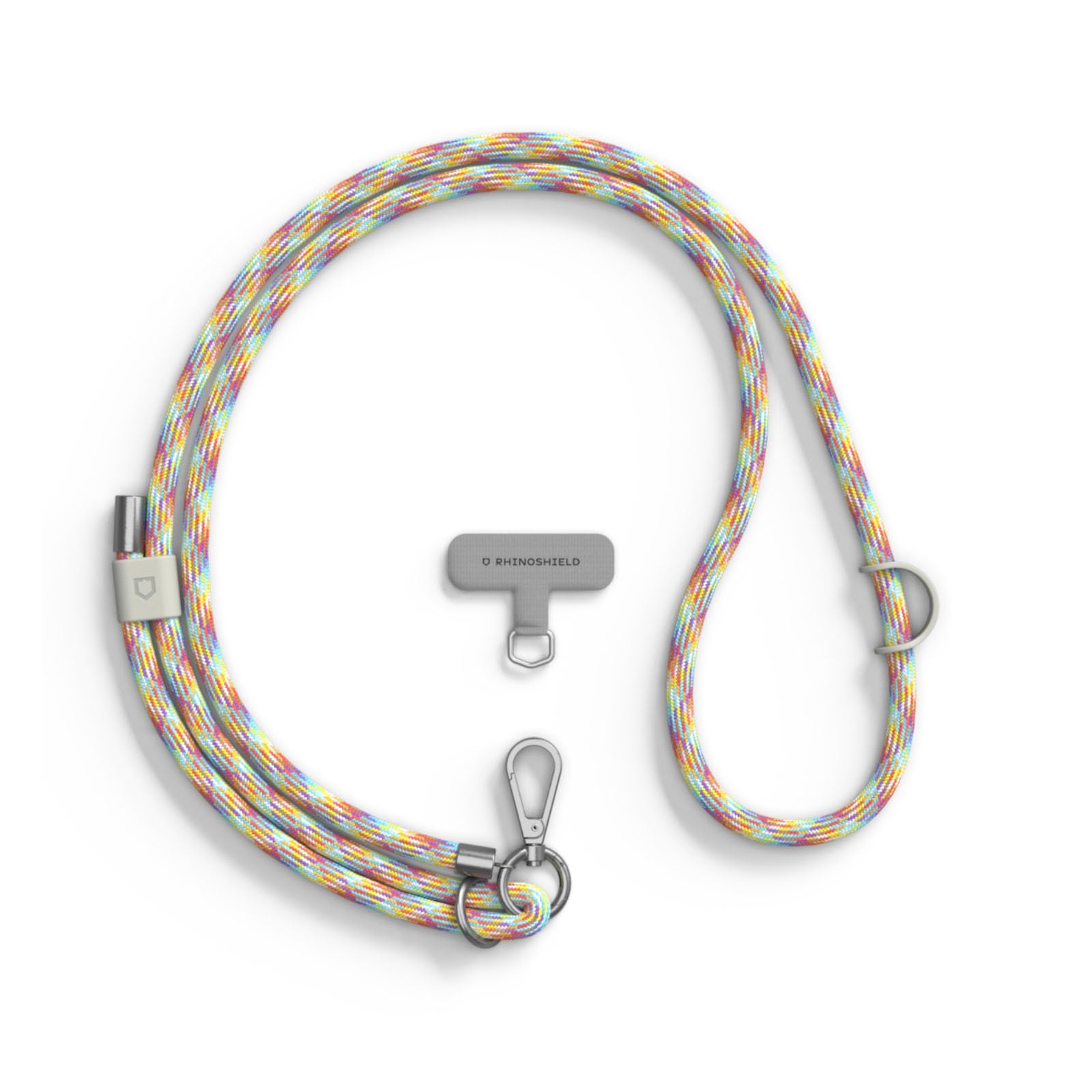 RHINOSHIELD Braided Crossbody Phone Lanyard | Easy to Adjust, Additional loop to hang Airpods, Keys, Durable Strap, Multiple Colors, Made of Recycled Materials(Landyard Card Included) - Unity