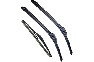 PEJIEDAS 3 Wiper Blades for Jeep Grand Cherokee 2011-2013/Dodge Durango 2011-2020, Front Wiper Blades + Rear Wiper Blades, OE Original Style (22" + 21" + 12" - Pack of 3)