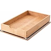 Draworia Pull Out Cabinet Drawers - 6x2 Size Options (12-23'W,18-21'D), Pre-Assembled with Soft Close Slides, Solid Beechwood, Easy Installation (14'W x 21'D)