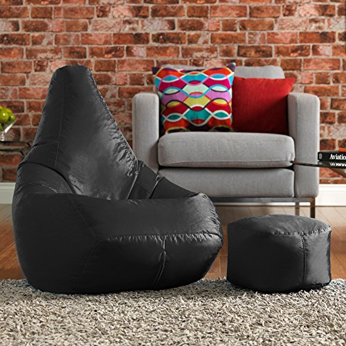 Bean Bag Bazaar High Back Chair and Footstool Combo Nigeria Ubuy