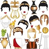 27pcs Toga Party Photo Booth Props, Ancient Greek
