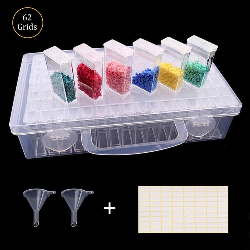 ArterCraft 62 Grids Diamond Painting Drill Storage