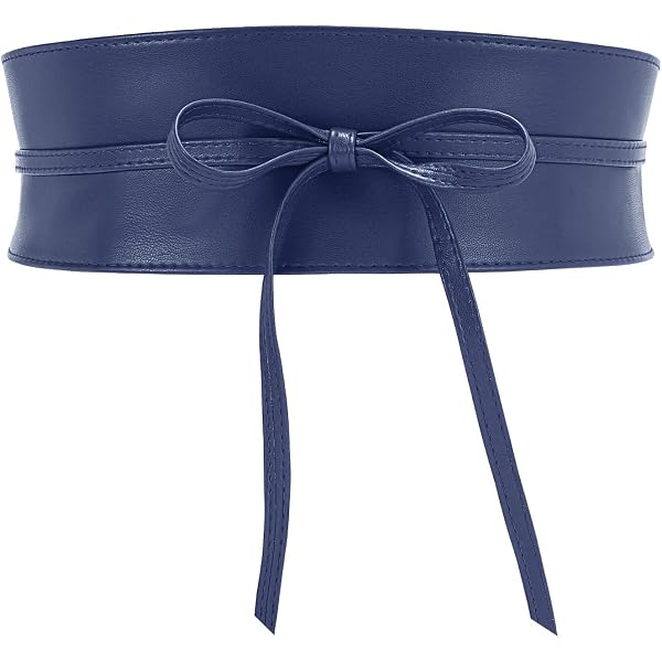 FASHIONGEN Obi Belt for Women – Wide Waist Belt in Faux  display picture 1