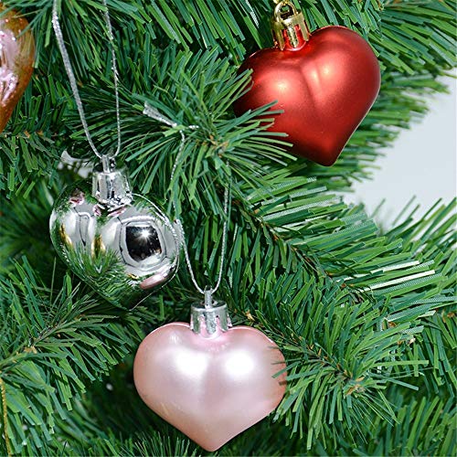 image for Zainafacai 12 Pack Christmas Tree Ornaments Set Mini Shatterproof Holi