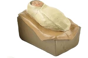 ENNAS Miniature Baby Jesus in Manger Religious Nativity Figurine Decoration (2.83" L x 1.93" W x 1.93" H)