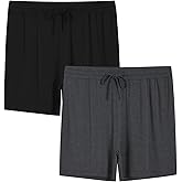 Latuza Men's 5 Inch Sleep Shorts Bamboo Viscose Pj Lounge Shorts with Pockets