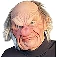 Zagone Studios Super Soft Grumpy Old Man Mask, Nude/Multicolor, Standard