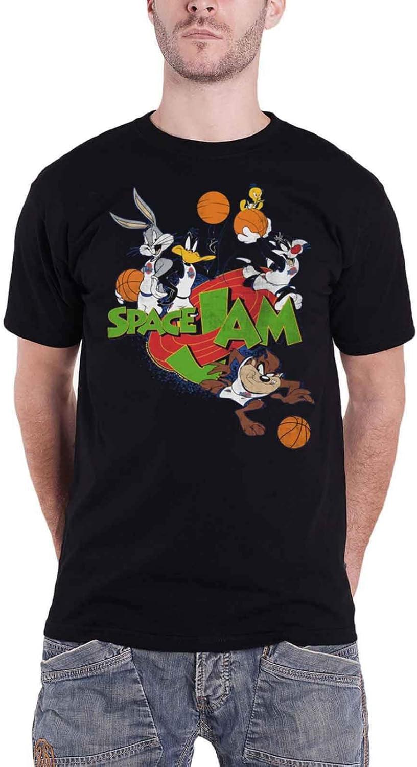 SPACE JAM 'Group' (Negro) TShirt Amazon.es Ropa y accesorios