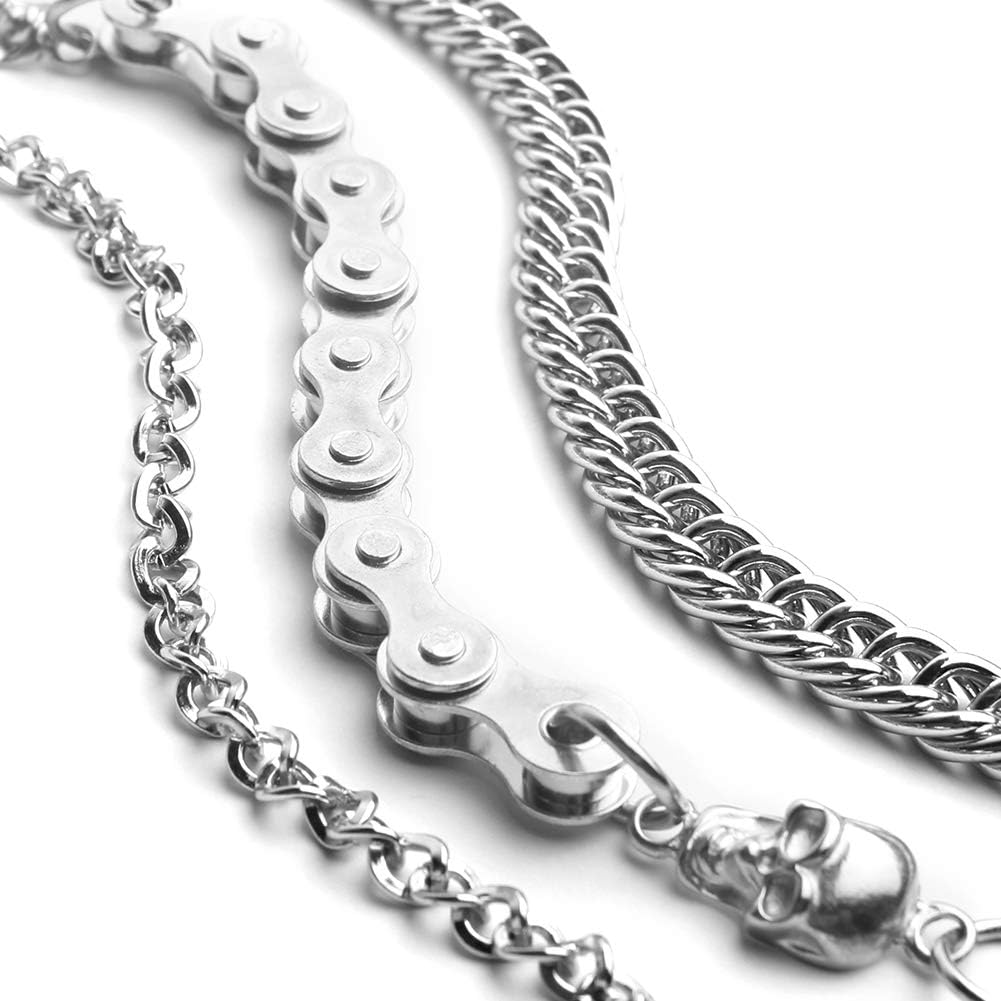 StillCool Wallet Chain, Punk Rock Style Keychain Suitable For Belt Loop, Purse Handbag Strap, Keys, Wallet and Traveling