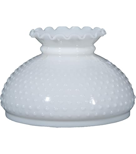 B&P Lamp Light Blue Glass Lamp Shade with Diamond Quilted Pattern