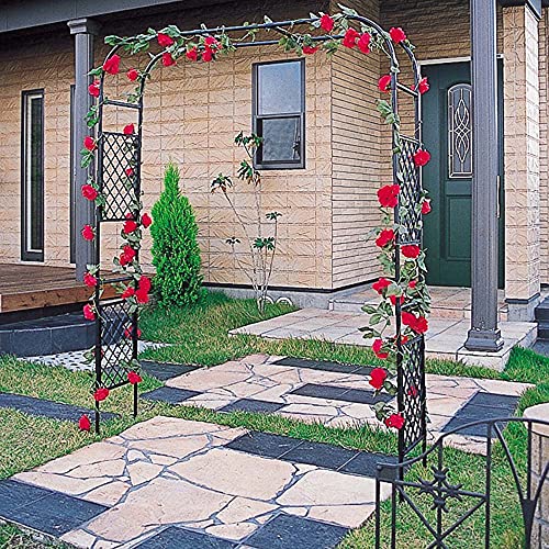 LYBC Gartenbogen Rankgitter Torbogen Rankhilfe Spalier,250cm Hx165cm B,Rosenbogen Für Verschiedene Kletterpflanzen… – Bild 3