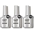 GAOY Gel Top Coat, Blooming Gel and Base Coat Set, 3 Pcs 16ml Clear Glossy No Wipe Combination for UV Light Cure