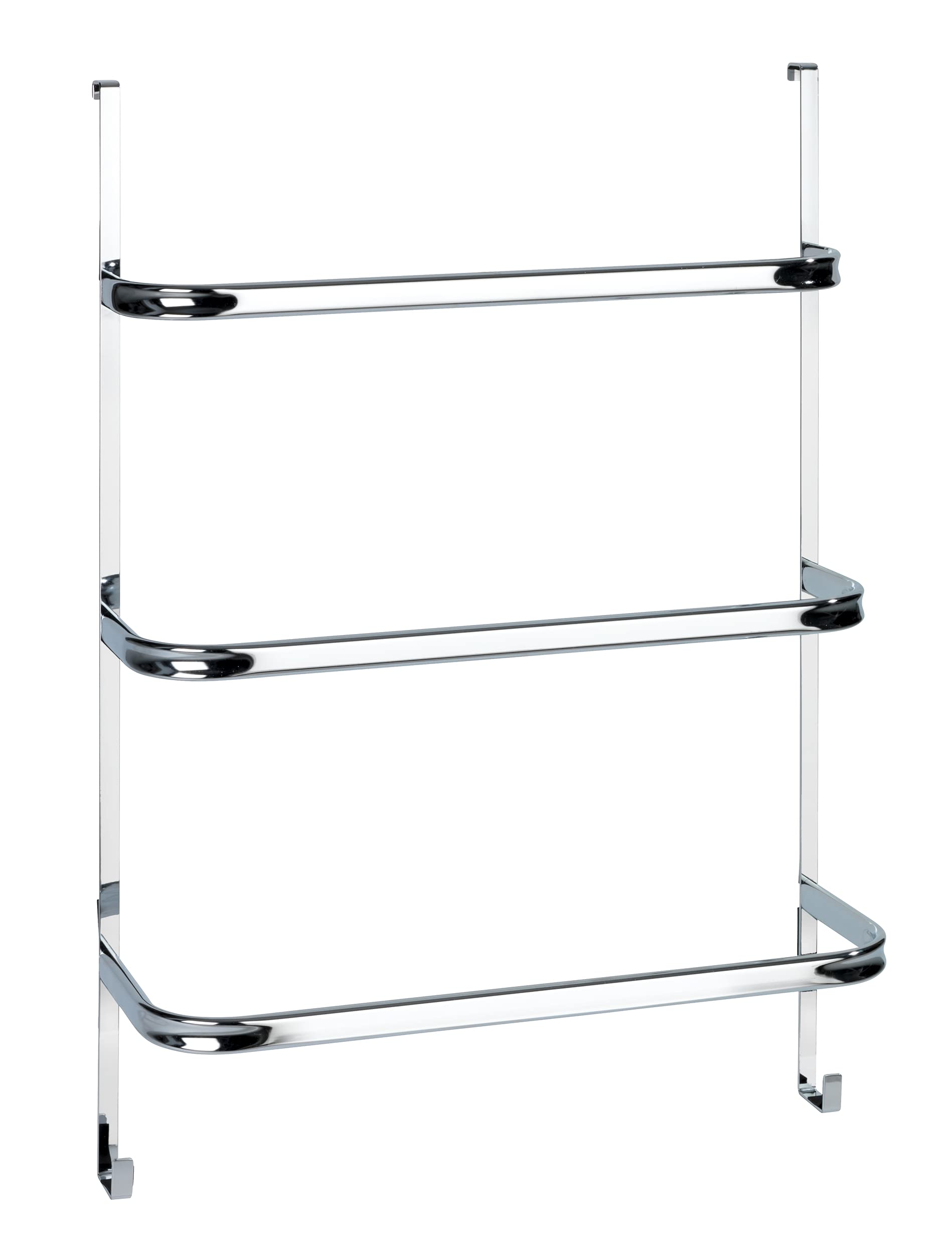 WENKO Irpinia, Hanging Towel Holder, Wall Mounted Shower Screen, Chrome-Plated Steel