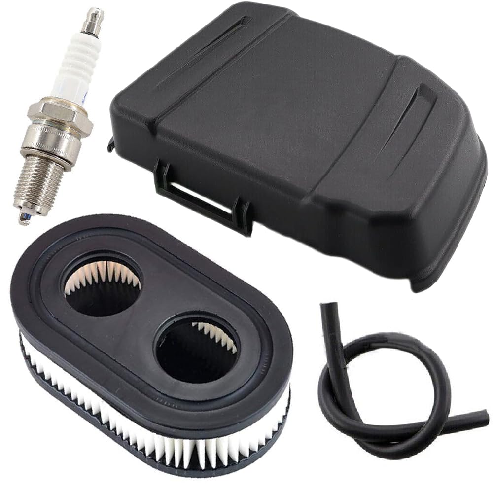 Hippotech 594575 Air Filter Cover Kit，Air Cleaner Cover with Spark Plug Fuel Line Kit Replacement for Briggs Stratton 798452 650EXI 675EXI 675IS Lawn Garden Engine