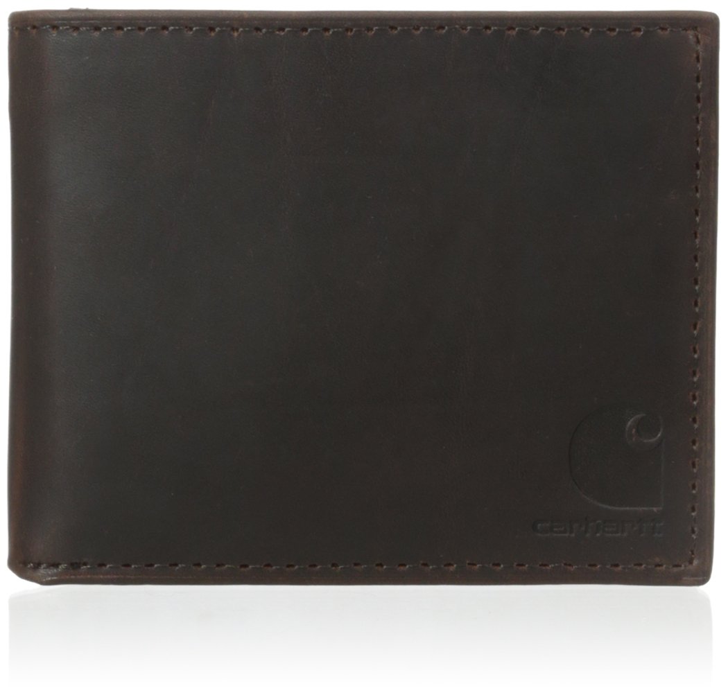 Carhartt Men's Billfold and Passcase Wallets, Durable Bifold Wallets
