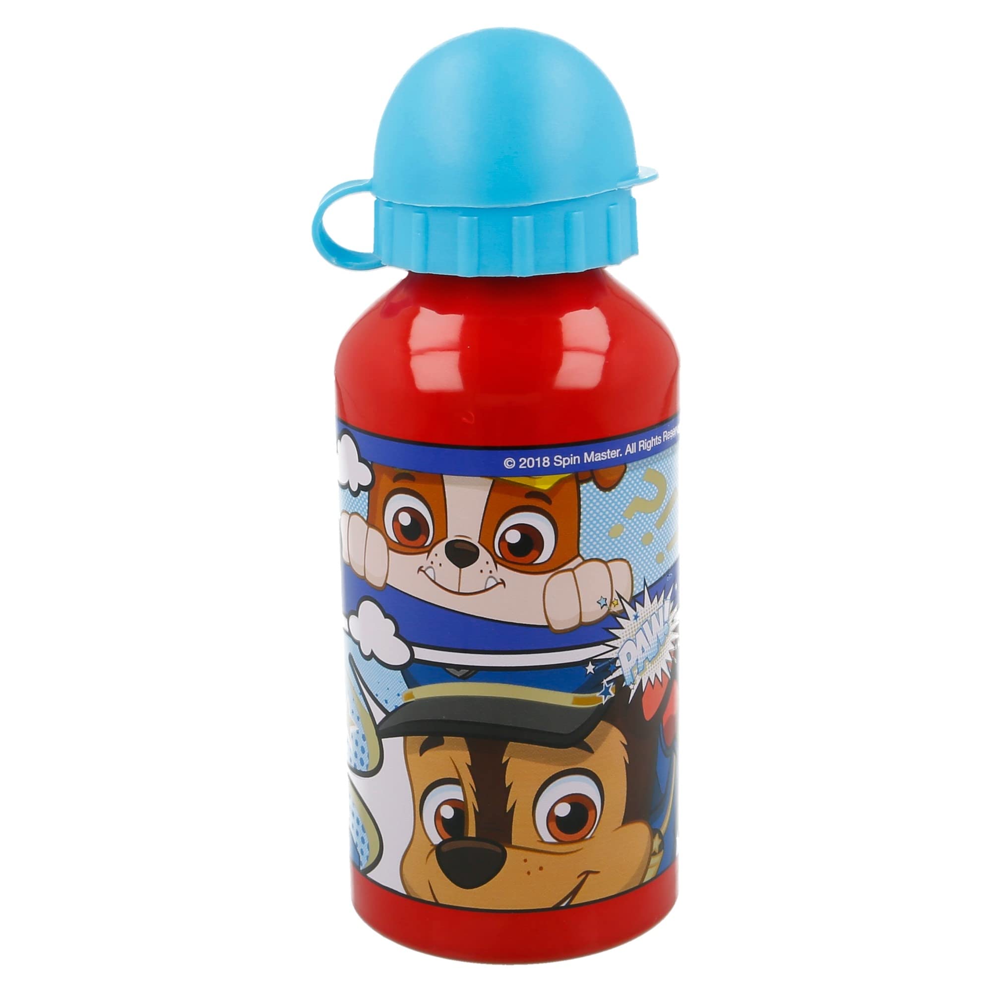 Stor Aluminium Kids Bottle - Children's Water Bottle - Reusable Water Bottle 400ml Paw Patrol