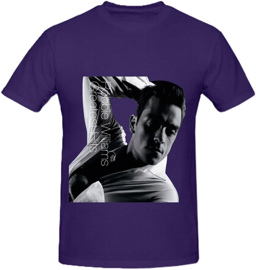 Robbie Williams Greatest Hits Soul Album Cover Mens Crew Neck Customized Shirts