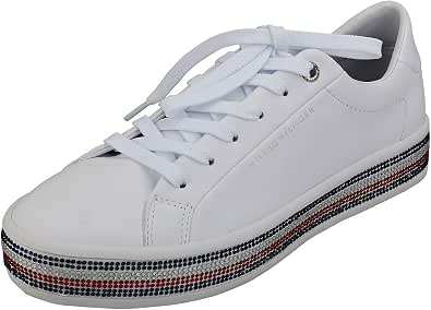 Amazon.com: Tommy Hilfiger Jeweled Rhinestone mujeres moda entrenadores :  Ropa, Zapatos y Joyería