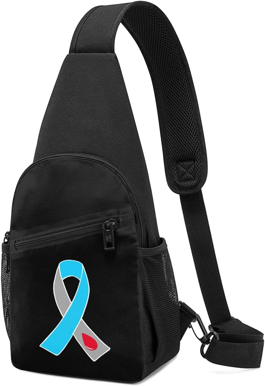 Diabetes Awareness Shoulder Bag Chest Pack Crossbody Bag Chest Pocket