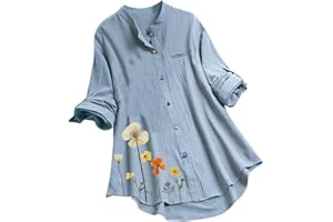 Aniywn Women Round Neck Lace Up Lace Patchwork Flare Pullover Top Casual Plus Size 3/4 Sleeve Floral Printed T-Shirt