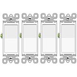 3 Way Light Switch White, GreenCycle 4 Pack Three