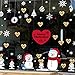 Gimars 1.5” 600 Per Roll Super Adhesive Kraft Paper Thank You Stickers Card Label with Love Heart Shape and Red Hearts