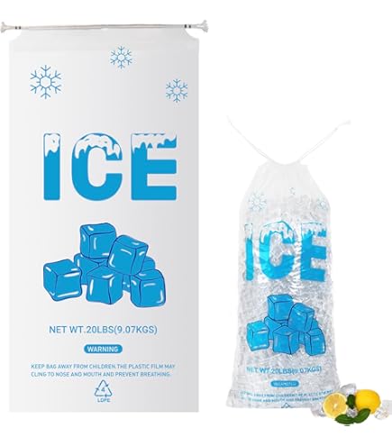 s 250 Pack 20lb Heavy Duty With Drawstring Uganda Ice Bag