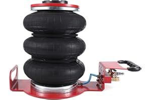 DEXSO 3 Ton/6600 lbs Pneumatic Jack with Non-Slip Short Handle, Portable Air Bag Jack Lift Up to 15.75 Inch, 3-5S Fast Lifting Air Bag Jack for Cars,Brass Valve