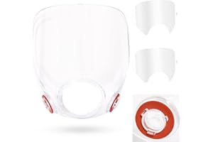 SZONEE 6898 Lens Assembly Replacement Part and 20 Packs 6885 Lens Cover Compatible for 3M 6000, 6700, 6800, 6900 Series Respirator Mask, 6800 Respirator Mask Parts