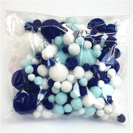 Amazon Co Jp Huichen 8 30ミリメートルマルチサイズカラフルpompomのミニふわふわソフトポンポン Pomsふわふわぬいぐるみボールキッドのおもちゃ手作りの結婚式の装飾 Color 17 Size 180pc ホーム キッチン