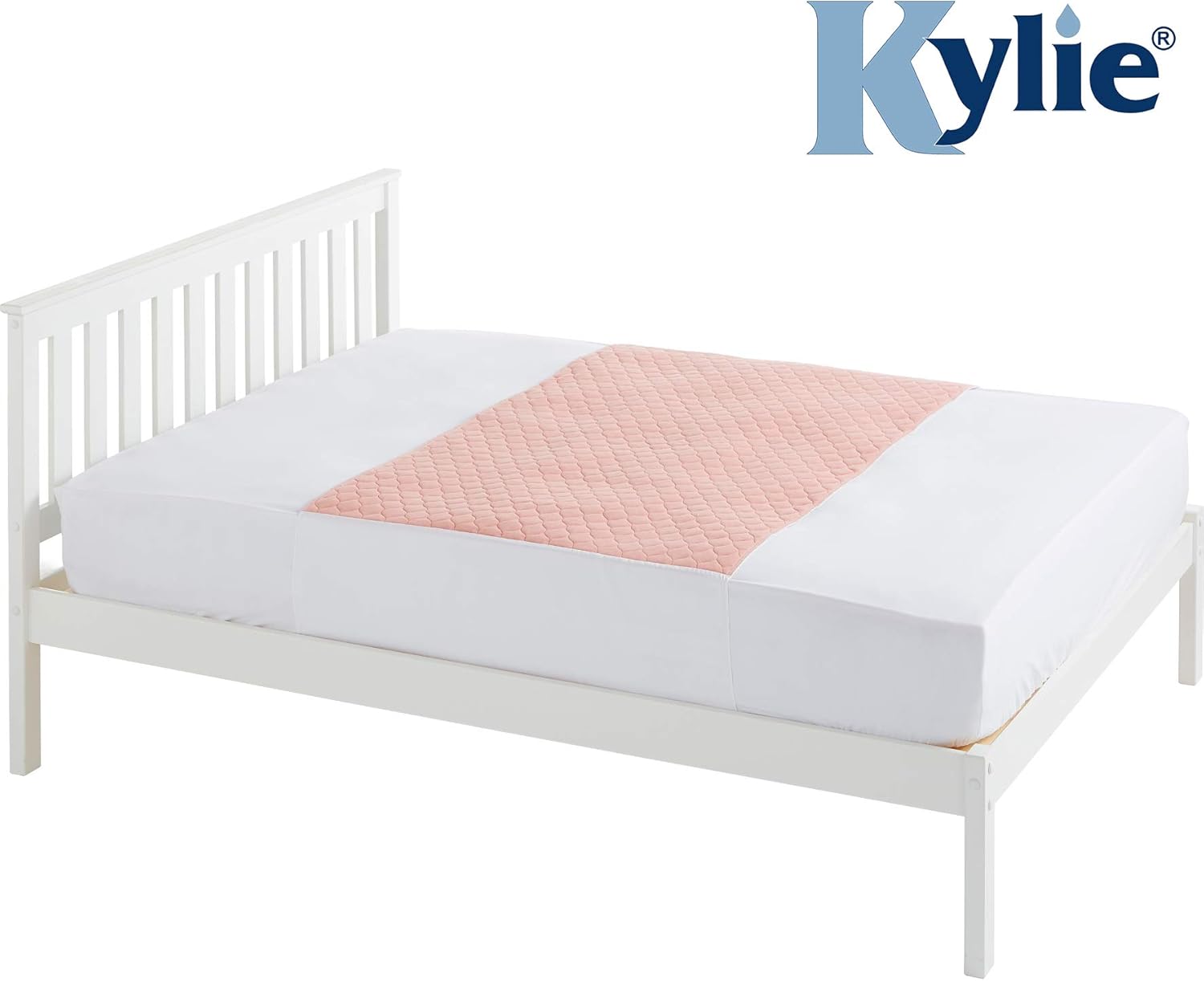 Kylie Premium Bed Pads Pink 5 Litre King Size Bed 150 x 91cm