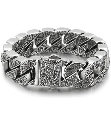 Amazon.com: Italian Real Men Heavy S925 Sterling Silver Chunky