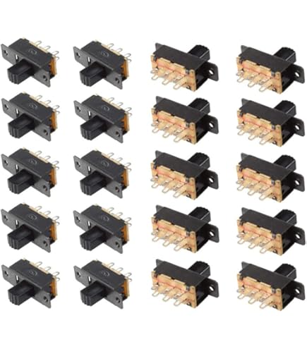 Interruttori A Scorrimento DPDT - 20 Pezzi 6 Pin Verticali - Foto 7