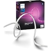 PHILIPS Hue Indoor 10 Ft Smart RGBWW LED Solo Lightstrip Base Kit, 1 Pack, Control with Hue App, LED Strip Lights Compatible with Alexa, Google Assistant and Apple HomeKit