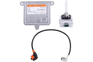 Hiolpen 20928264 Xenon Ballast Control Unit & HID Bulb Wire Kit Compatible for Chevy Blazer 19-20 Malibu 13-15 Suburban 14-20 Tahoe 14-20 Impala 18-20(headlight part numbers: 84160412 84160413)