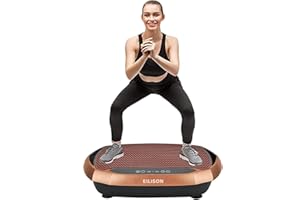 EILISON Bolt Vibration Plate Exercise Machine - Lymphatic Drainage Machine for Weight Loss Home Fitness - Whole Body Vibration Platform Exercise Machine - Max User Weight 350lbs