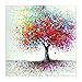 MXJSUA 5D Diamond Painting Full Round Drill Kits Pasted Arts Craft Home Wall Decor Colorful Tree 12x12inch