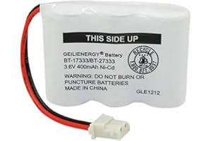 GEILIENERGY 3.6v 400mAh Battery Compatible with Vtech BT-17333, BT-27333, CS2111 01839 Sanyo CLT3500 GESPCH06 Radio 43-3215 2