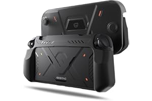 G.S.TAC EDGE G.S.TAC Slim Hard Case Compatible with Switch 2 (2025), Anti-Scratch TPU Grip Protective Cover for Switch 2 with Hard Dust Cover, Black