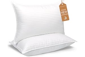 COZSINOOR Queen Size Bed Pillows Set of 2, Plush Cooling Hotel Quality Pillows with Breathable Skin-Friendly Microfiber Cover