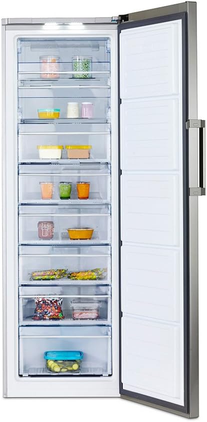 Congeladores y frigoríficos Acero inoxidable Congelador Vertical, 275 L