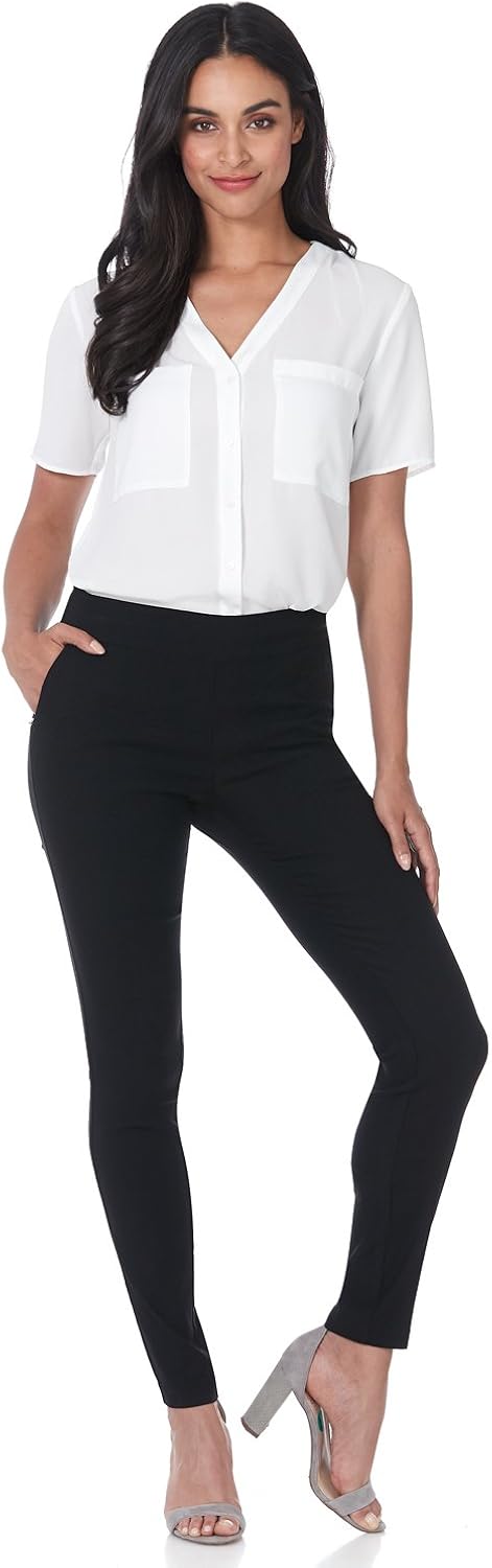 Rekucci Women's Ease into Comfort Modern Stretch Skinny Pant with Tummy Control at  Women’s Clothing store