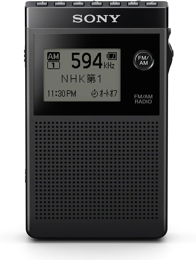 Sony PLL synthesizer radio FM / AM / FM wide corresponding one ear
