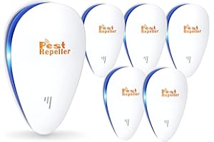 Dakasy Ultrasonic Pest Repeller, Pest Repeller Plug in, Electronic Mice Repellent for House, Home Defense Pest Control, Roach Repellent for Mosquitoes, Spiders, Flies, Bugs, Ants, Roaches, 6 Pcs