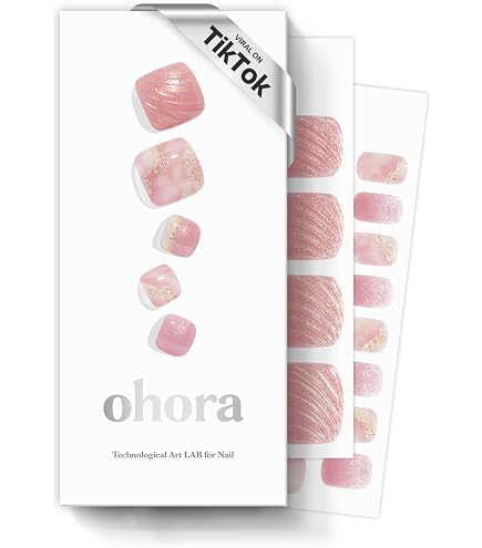 Amazon.com: ohora Semi Cured Gel Pedi Strips (P Ajisai Drop
