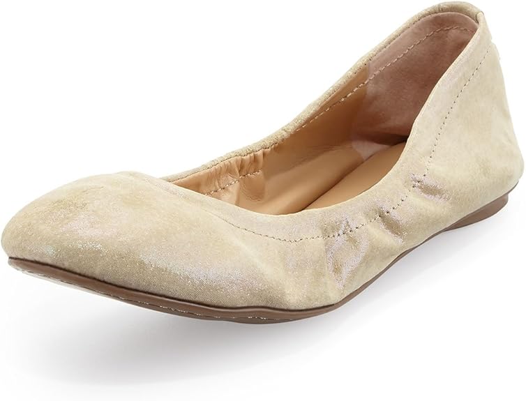 beige suede flats